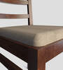 Milano Solid Wood Dining Chair in Beige Colour Set of 2