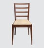 Milano Solid Wood Dining Chair in Beige Colour Set of 2