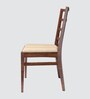 Milano Solid Wood Dining Chair in Beige Colour Set of 2