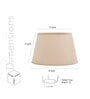 Miler Beige Cotton Solid Lampshade