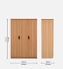 Milford 3 Door Wardrobe in Urban Teak Finish