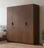 Milford 4 Door Wardrobe In Classic Walnut Finish