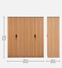 Milford 4 Door Wardrobe in Urban Teak Finish