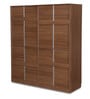 Milford 4 Door Wardrobe With Mirror In Classic Walnut Finish