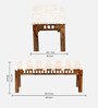 Milford Bench In Beige Colour