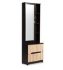 Milky Dresser Unit in Walnut Finish