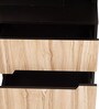 Milky Dresser Unit in Walnut Finish