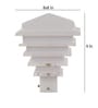 Luxuria White Plastic Gate Light