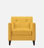 Miller Fabric 1 Seater Sofa in Bold Yellow Colour
