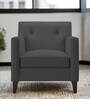 Miller Fabric 1 Seater Sofa in Charcoal Grey Colour