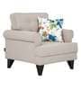Miller Fabric 1 Seater Sofa in Beige Colour