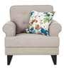 Miller Fabric 1 Seater Sofa in Beige Colour