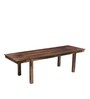 Miller Sheesham Wood Expandable 8+ Seater Dining Table in Rustic Teak Finish