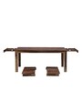 Miller Sheesham Wood Expandable 8+ Seater Dining Table in Rustic Teak Finish