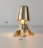Milo Gold Sitting Figure Table Lamp Touch Control Dimmer 3C LED Type-C Chargeable Modern Decorative Bedside Lamp Milo Gold Sitting Figure Table Lamp Touch Control Dimmer 3C LED Type-C Chargeable Modern Decorative Bedside Lamp