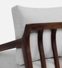 Milo Sheesham Wood Arm Chair In Beige Color