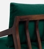Milo Sheesham Wood Arm Chair In Green Color