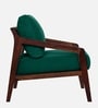 Milo Sheesham Wood Arm Chair In Green Color
