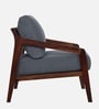 Milo Sheesham Wood Arm Chair In Grey Color