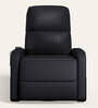 Milos Leatherette 1 Seater Recliner In Black Colour With Massager
