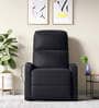 Milos Leatherette 1 Seater Recliner In Black Colour With Massager