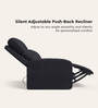 Milos Leatherette 1 Seater Recliner In Black Colour With Massager
