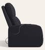 Milos Leatherette 1 Seater Recliner In Black Colour With Massager