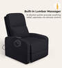 Milos Leatherette 1 Seater Recliner In Black Colour With Massager