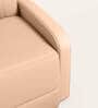 Milos Leatherette Leatherette 1 Seater Recliner In Cream Colour With Massager
