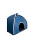 Milton Hercules Blue & Grey Fabric Cat House