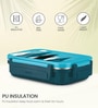 Milton Fun Feast 2 Compartment Kids Lunch Box 560 Ml Inner Stainless Steel Pu Insulated Bpa Free Blue
