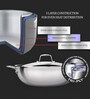 Milton Pro Cook Triply Stainless Steel Kadhai With Glass Lid 28 Cm 4.6 L Induction & Gas Compatible