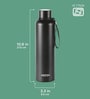 Milton Aura 1000 Thermosteel Vacuum Insulated Water Bottle 1000 Ml 24 Hours Hot & Cold Leak Proof Black