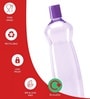 Milton Pacific 1000 Pet Water Bottle 1000 Ml Each Bpa Free Leak Proof Purple Pack Of 6