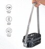 Milton Executive Lunch Box With Insulated Bag 2 Stainless Steel Containers (280 Ml Each) & 1 Microwave Safe Oval Container (450 Ml) Black