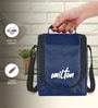 Milton Pro Lunch Box With Insulated Fabric Bag 3 Microwave Safe Stainless Steel Containers (180 Ml 320 Ml 450 Ml) 100 Ml Chutney Container 750 Ml Steel Bottle & Steel Cutlery Blue