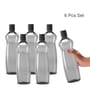 Milton Pacific Plastic Water Bottle Set 1000 Ml Each Bpa Free Leak Proof Grey Pack Of 6