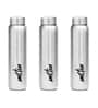 Milton Aqua 1000 Stainless Steel Water Bottle 920 Ml Single Wall Leak Proof Silver Pack Of 3