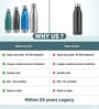 Milton Duo Dlx 1000 Thermosteel Vacuum Insulated Water Bottle 1000 Ml 24 Hours Hot & Cold Leak Proof Silver
