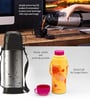 Milton Eiffel 1000 Thermosteel Vacuum Insulated Flask With Carry Strap 910 Ml 24 Hours Hot & Cold Black
