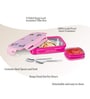 Milton Steely Deluxe Mini Kids Lunch Box 400 Ml Inner Stainless Steel Insulated Container Airtight Leak Proof Dark Pink