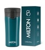 Milton Thermosteel Vacuum Insulated Travel Coffee Mug With Strainer 300 Ml Hot & Cold Spill Proof Teal Blue