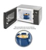 Milton Pro Lunch Box With Insulated Fabric Bag 3 Microwave Safe Stainless Steel Containers (180 Ml 320 Ml 450 Ml) 100 Ml Chutney Container 750 Ml Steel Bottle & Steel Cutlery Blue