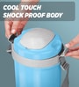 Milton Electron Portable Electric Lunch Box 3 Tier Stainless Steel Containers (400 Ml X 3) Auto Shut-Off Blue