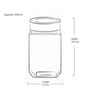 Milton Cube Airtight Glass Storage Container 1000 Ml Stackable Transparent