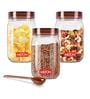 Transparent Plastic Milton Vintage Airtight Storage Container With Spoon 3 X 750 ML