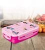 Milton Steely Deluxe Mini Kids Lunch Box 400 Ml Inner Stainless Steel Insulated Container Airtight Leak Proof Dark Pink