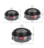 Milton Ernesto Inner Stainless Steel Casserole Set 3 Pieces (420 Ml 850 Ml 1.43 L) Grey
