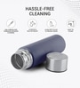 Milton Glide 1000 Stainless Steel Water Bottle 1000 Ml Single Wall Leak Proof Navy Blue