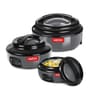 Milton Ernesto Inner Stainless Steel Casserole Set 3 Pieces (420 Ml 850 Ml 1.43 L) Grey
